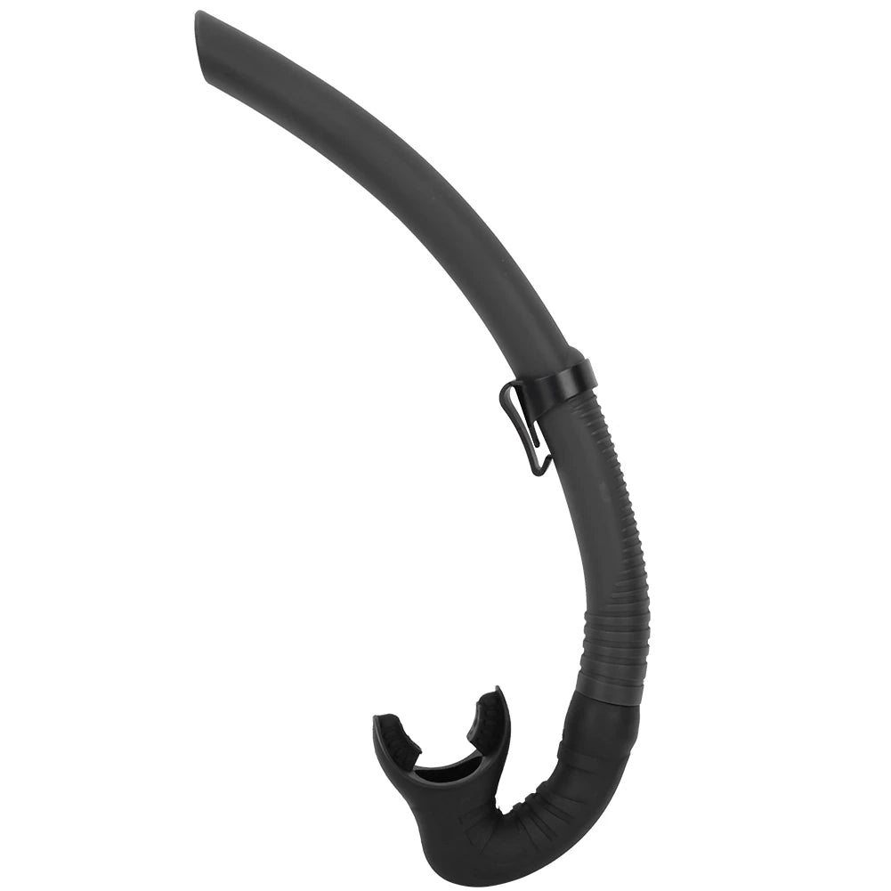 "DiveFisherBase® – Tubo de snorkel profesional de silicona para pesca submarina, apnea y buceo"