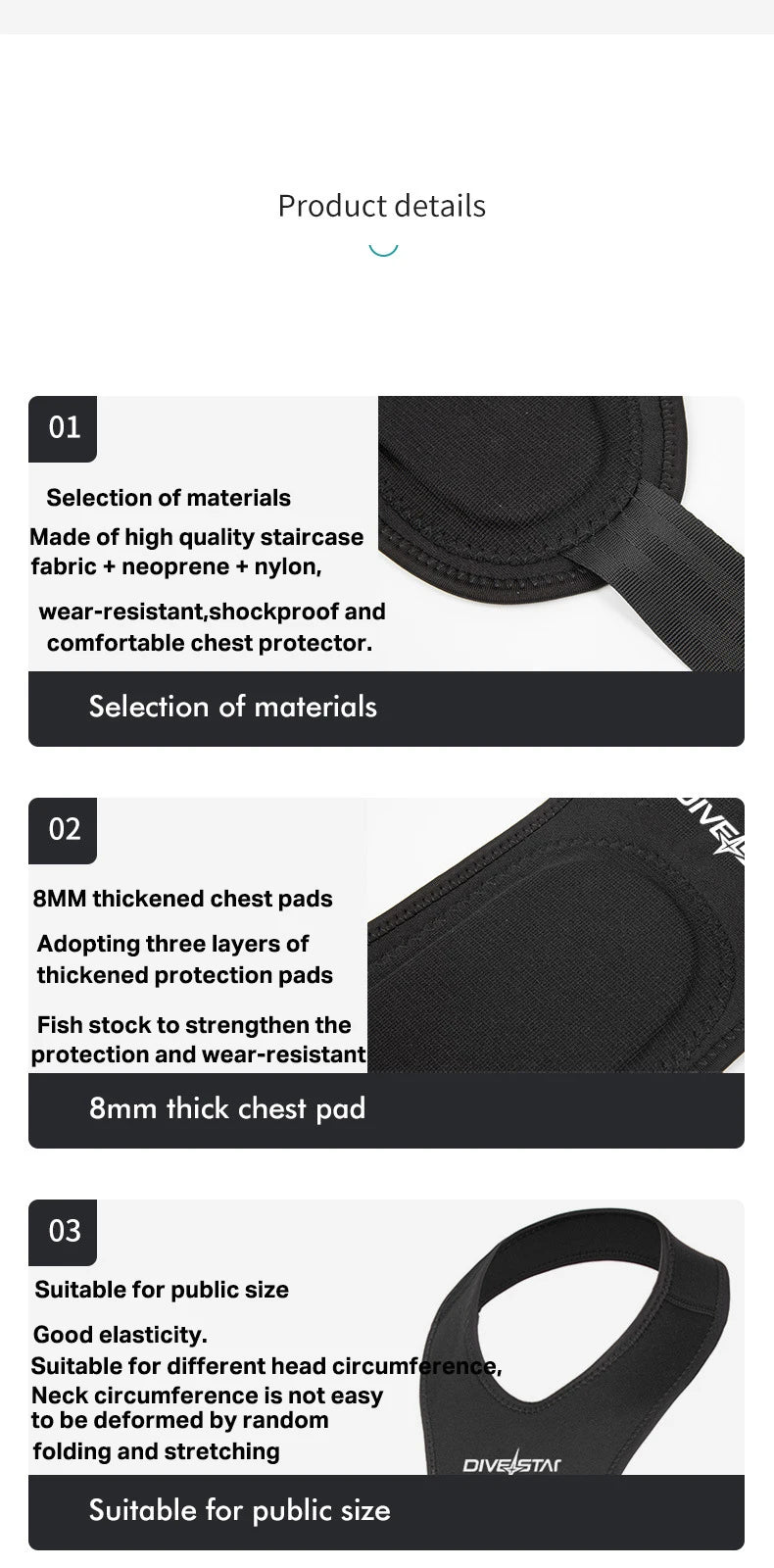 🦺 Chaleco de neopreno con protección pectoral – DiveFisherBase®
