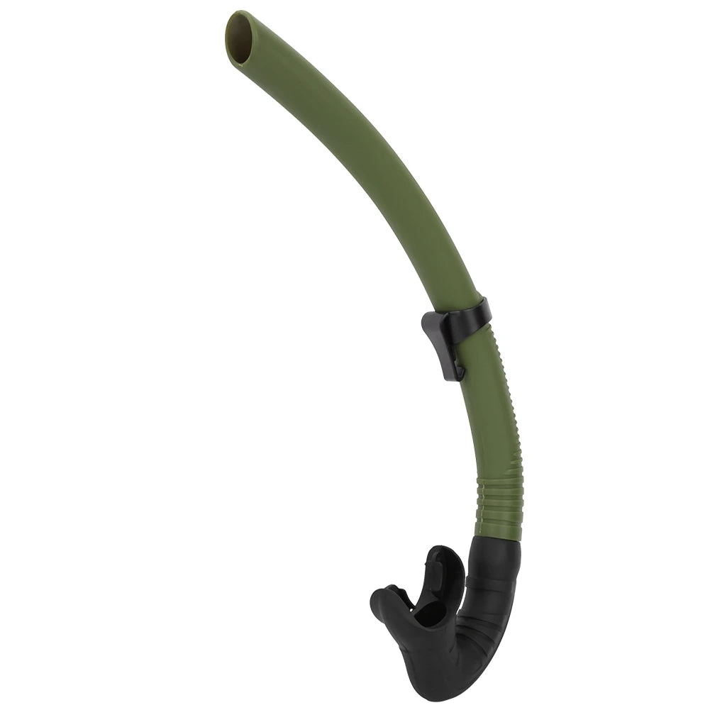 "DiveFisherBase® – Tubo de snorkel profesional de silicona para pesca submarina, apnea y buceo"