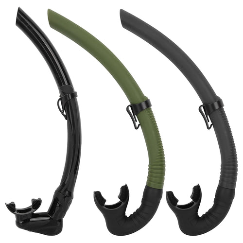 "DiveFisherBase® – Tubo de snorkel profesional de silicona para pesca submarina, apnea y buceo"