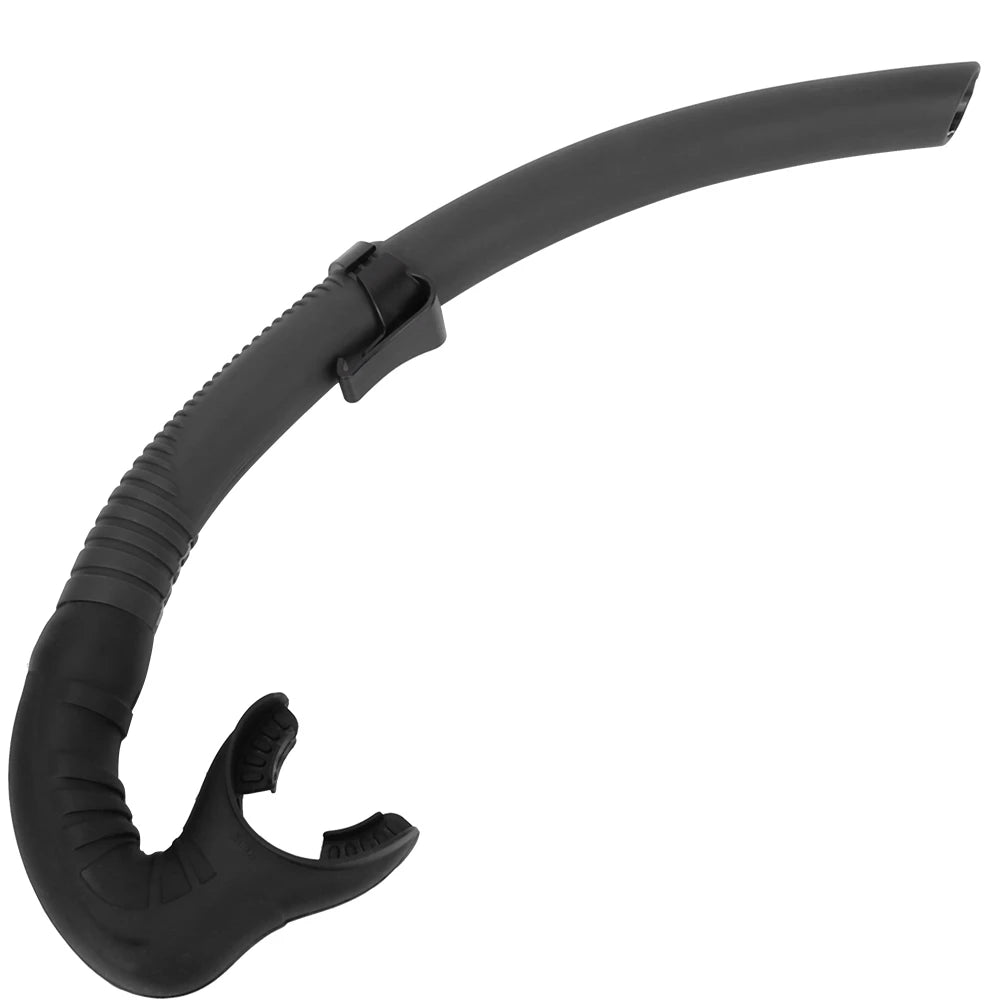 "DiveFisherBase® – Tubo de snorkel profesional de silicona para pesca submarina, apnea y buceo"