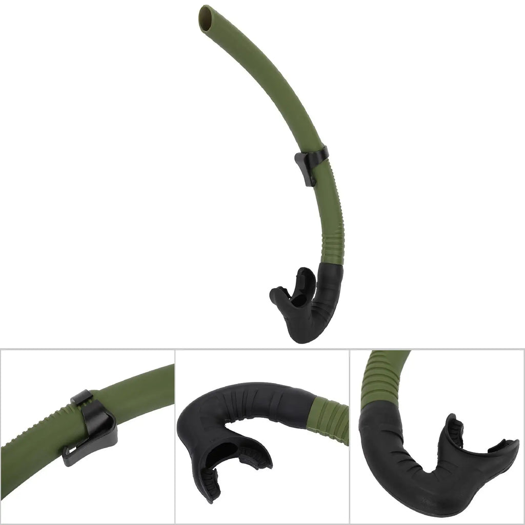 "DiveFisherBase® – Tubo de snorkel profesional de silicona para pesca submarina, apnea y buceo"