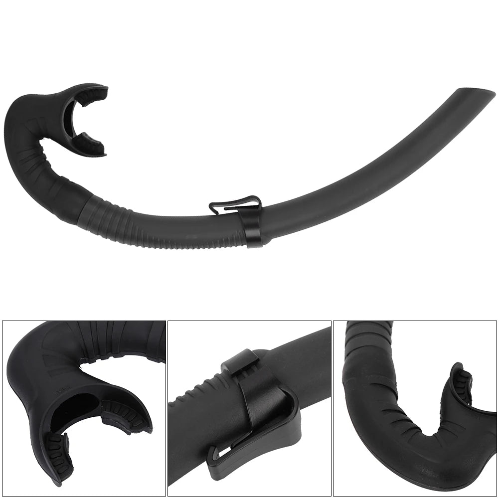 "DiveFisherBase® – Tubo de snorkel profesional de silicona para pesca submarina, apnea y buceo"