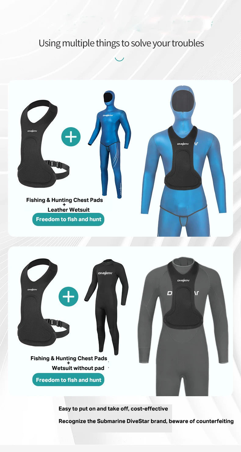 🦺 Chaleco de neopreno con protección pectoral – DiveFisherBase®